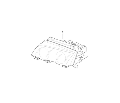 BMW Genuine Bi-Xenon Light Headlight Head Lamp Left