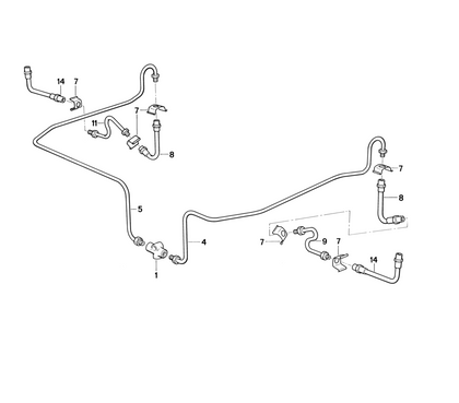 BMW Genuine Brake Hose Rear