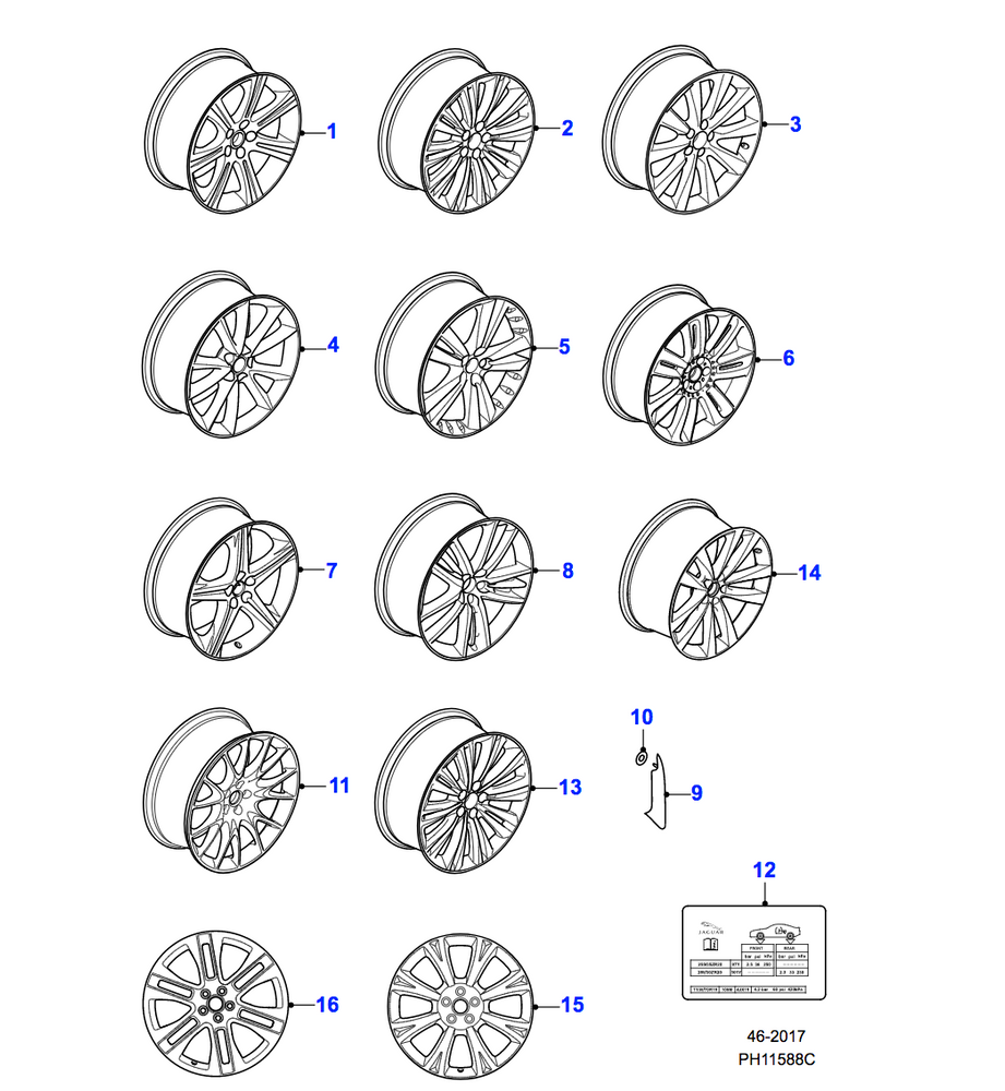 Jaguar Alloy Wheel 19" Tamana