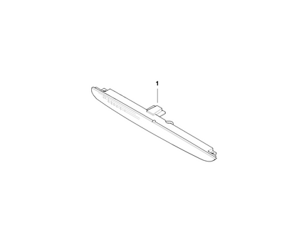 BMW Genuine Third Stop/Brake Lamp/Light Red