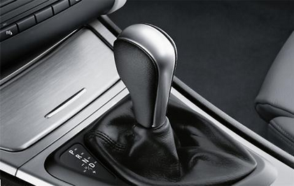 BMW Genuine Selector Lever Handle Leather+Chrome