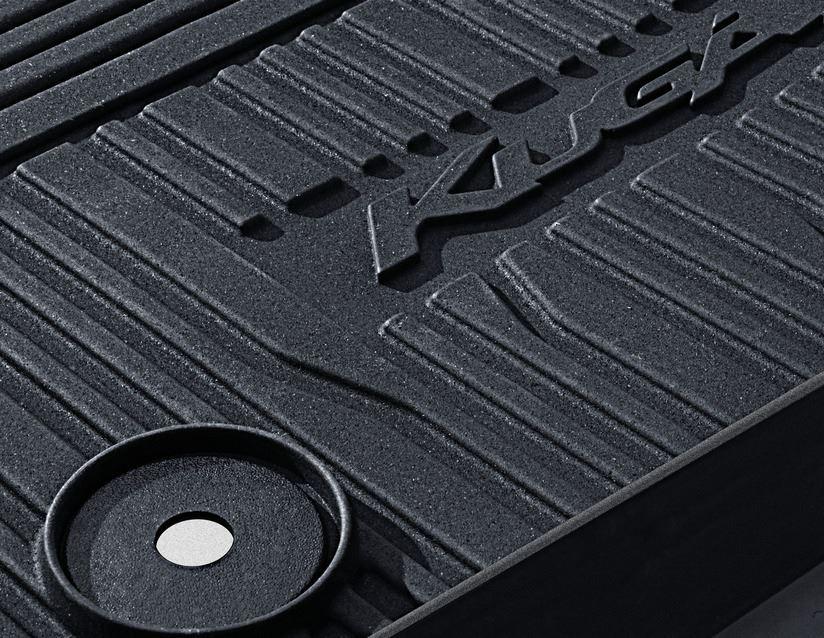 Ford Kuga Rubber Floor Mats tray style with raised edges, front, black 09/2016