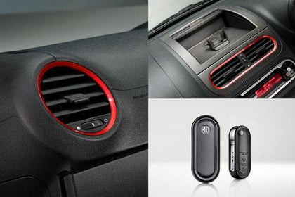 MG Metallic Grey & Red Vent Interior Pack - Black Key -MG 3
